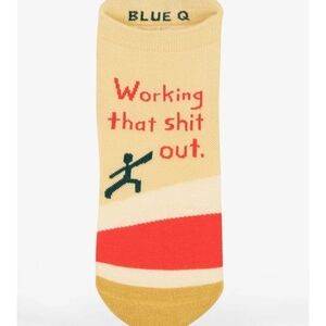 Blue Q Working That Sh🏵t Out Sneaker Socks